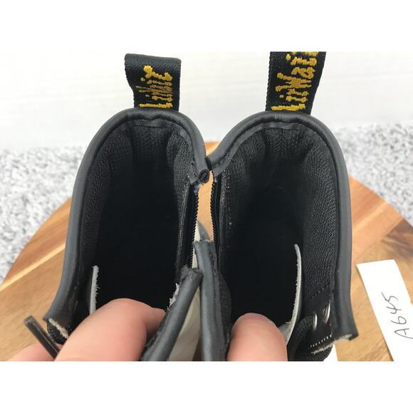 Dr. Martens 1460 J White Lace Up Casual Lifestyle Daily Y2K Combat Boots Kids 2 - Picture 12 of 13